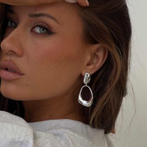 Whirl Earrings Silver