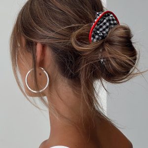 Every Second Scrunchie Black Gingham