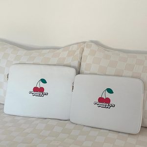 Princess Polly Laptop Case Cherry / White