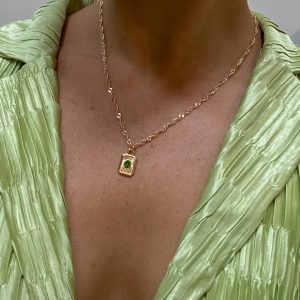 Honeydew Necklace Gold / Green