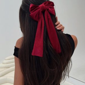 In Love Forever Hair Bow Red