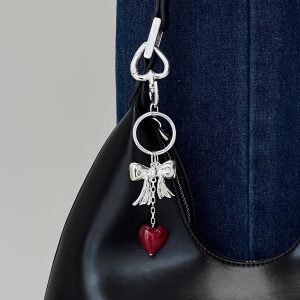 Aurelio Pendant Keyring Silver