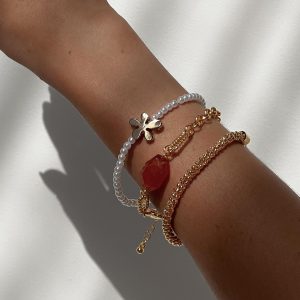 Bleeker Flower Bracelet Pack Gold