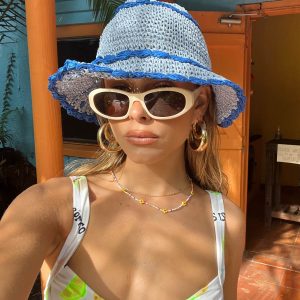 Zeldine Crochet Hat Blue