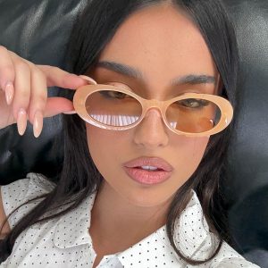 Runaway Baby Oval Sunglasses Caramel