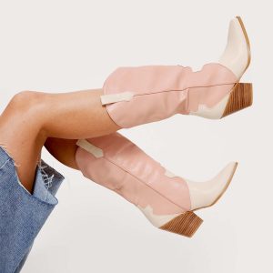 Billini Claudette Boots Pink / White