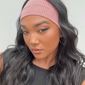 Adelina Knit Headband Pink