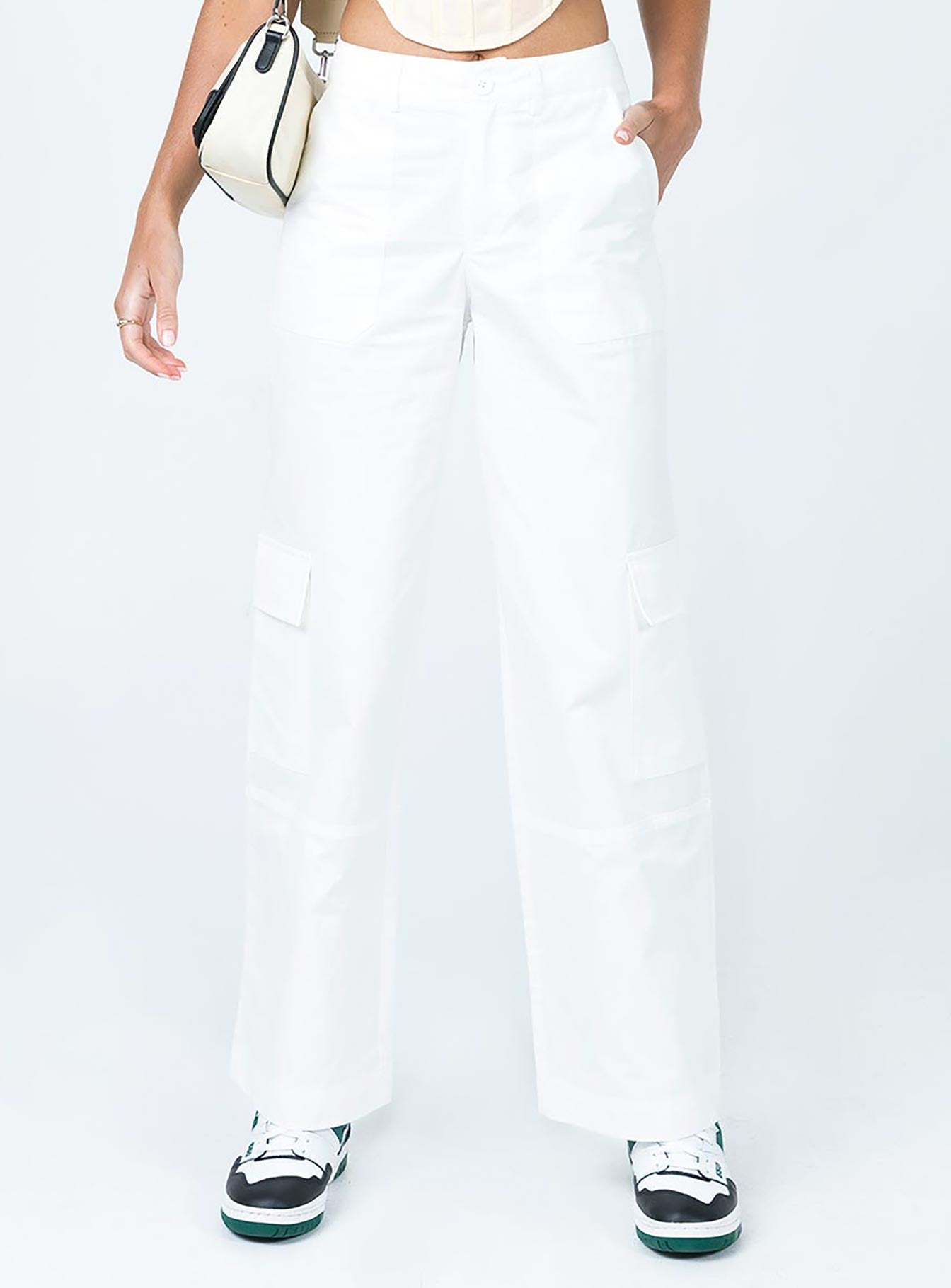 Ayla Linen Pants White - Image 2