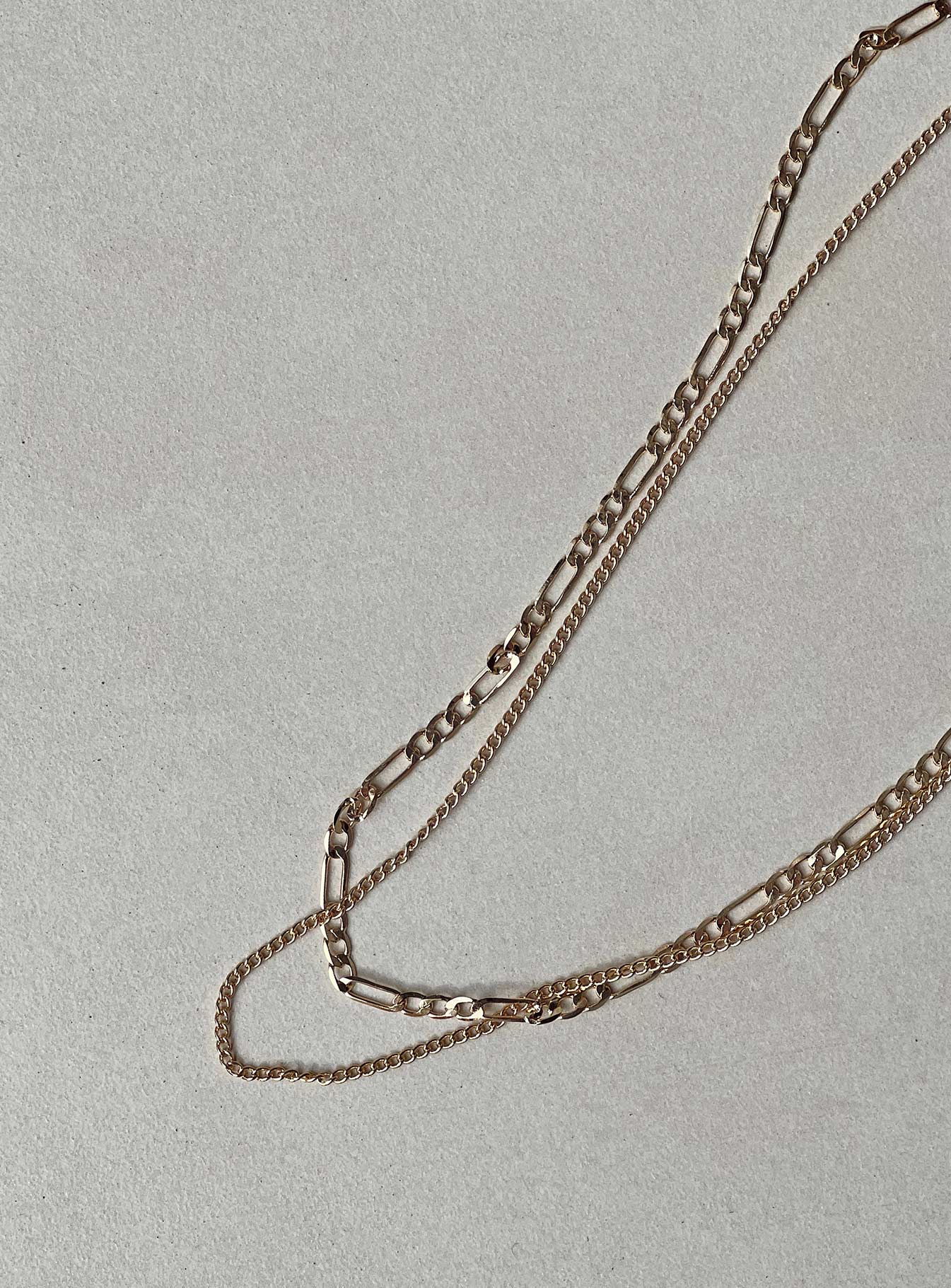 Two Chain Necklace Set Gold - Image 2