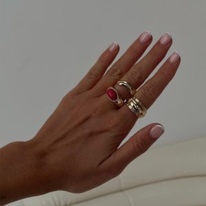 Esteban Ring Pack Gold / Red