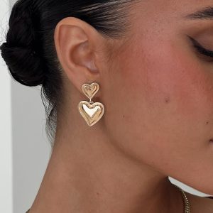 Think Fondly Earrings Gold