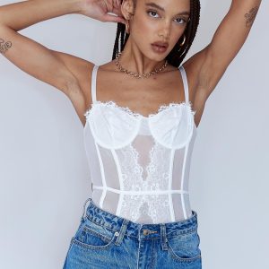 Dabney Bodysuit White