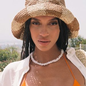 Lyndon Bucket Hat Beige Check