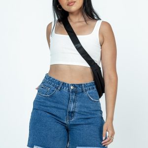 The Lara Denim Shorts Dark Wash Denim