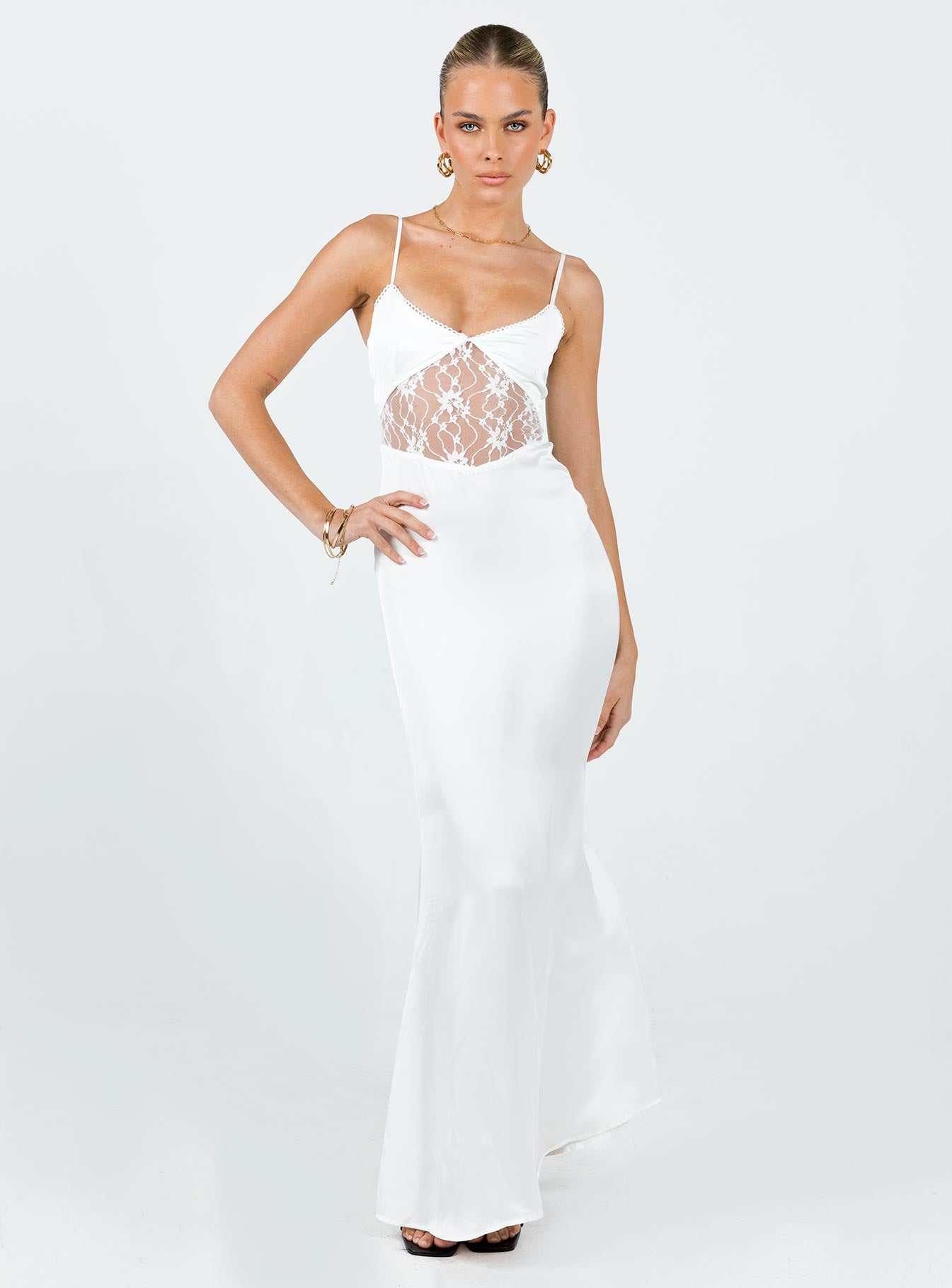 Roselle Maxi Dress White - Image 4