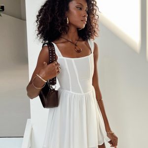 Kameliah Mini Dress White