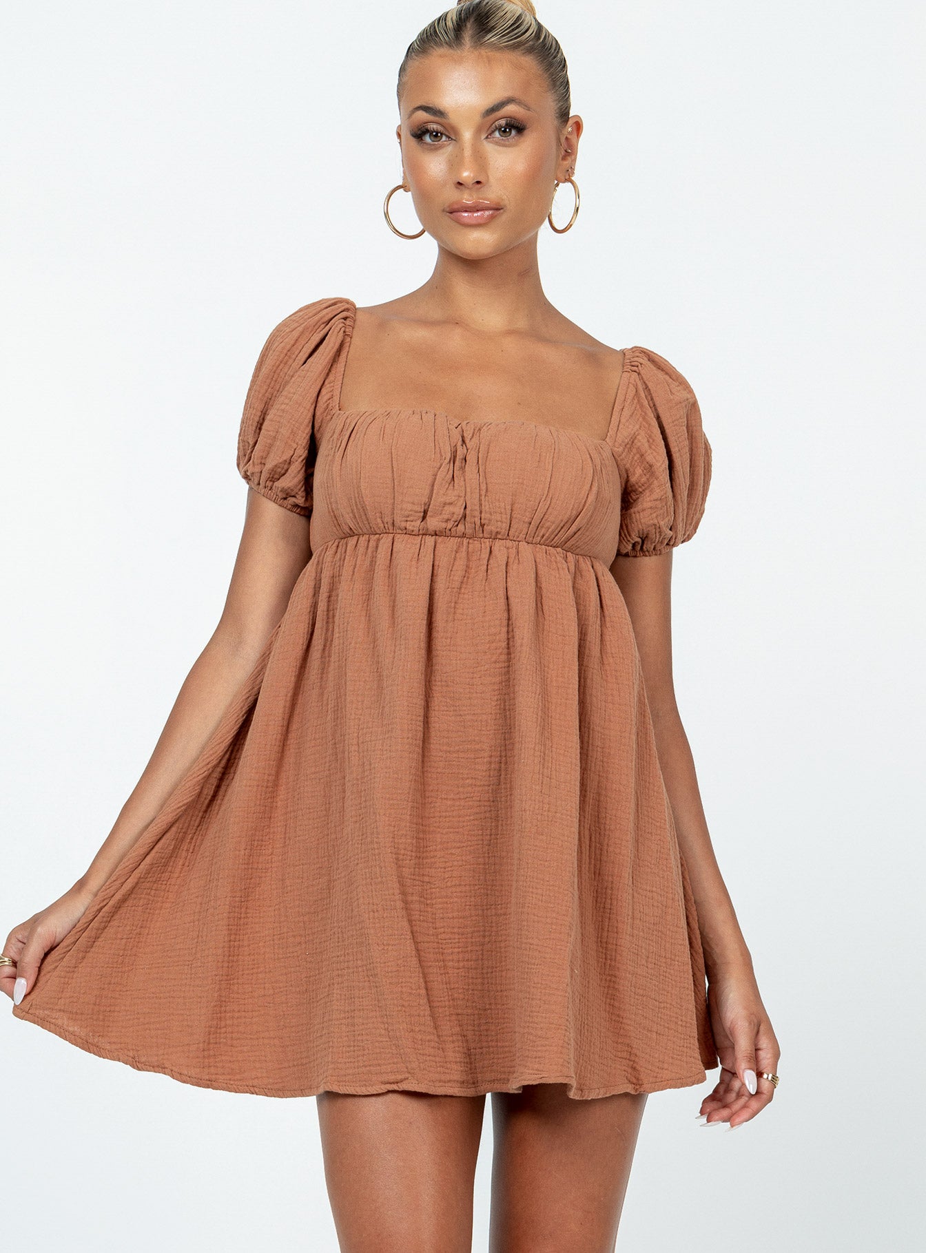 Let's Dance Mini Dress Brown - Image 2
