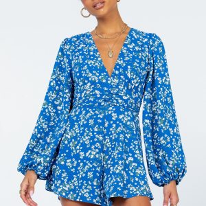 Atlas Romper Blue Floral