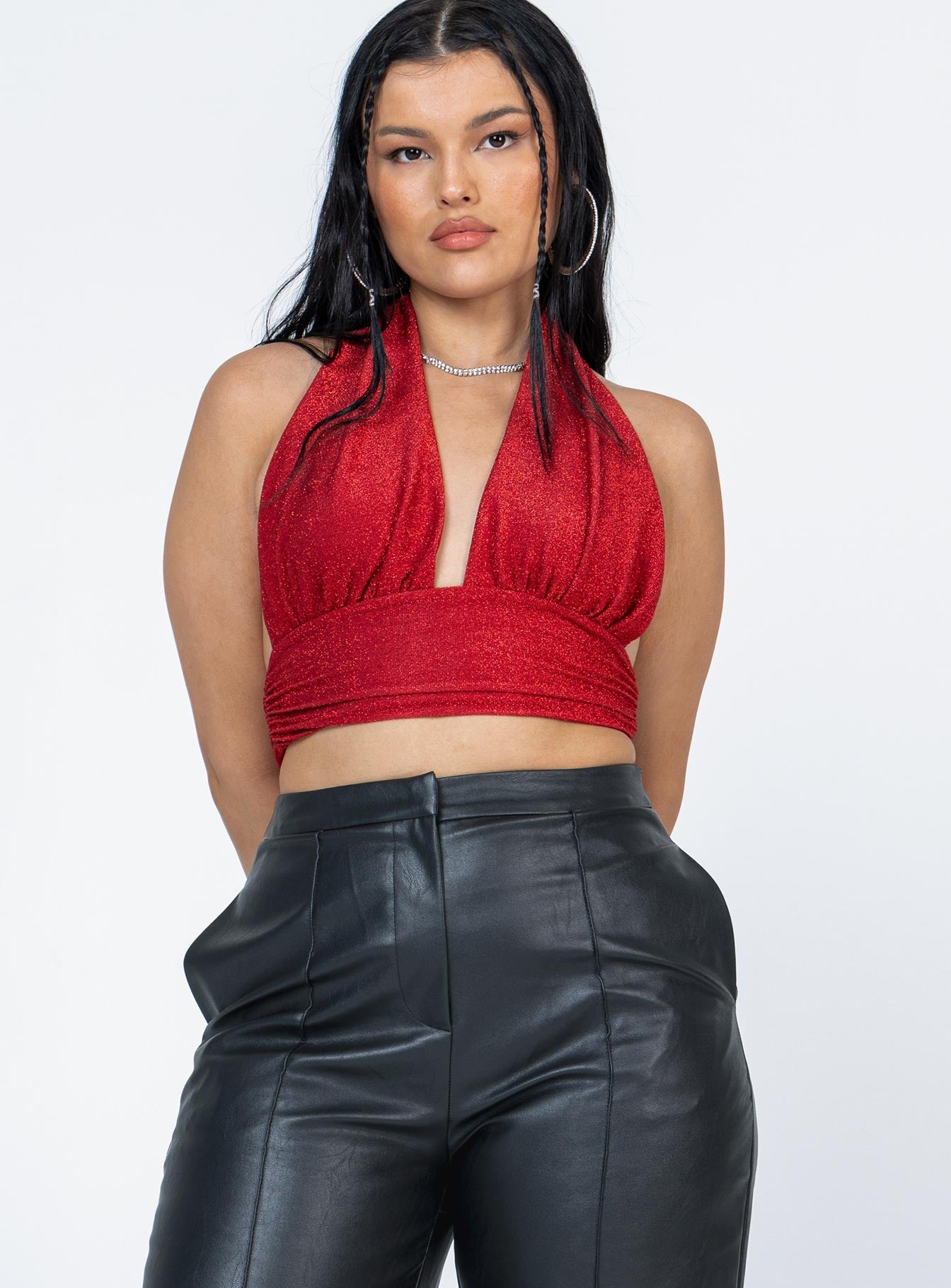 Jordy Top Red Glitter - Image 2