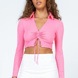 Darbie Long Sleeve Top Pink