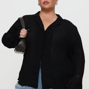 Selma Shirt Black Curve