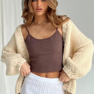Lester Knit Cardigan Cream