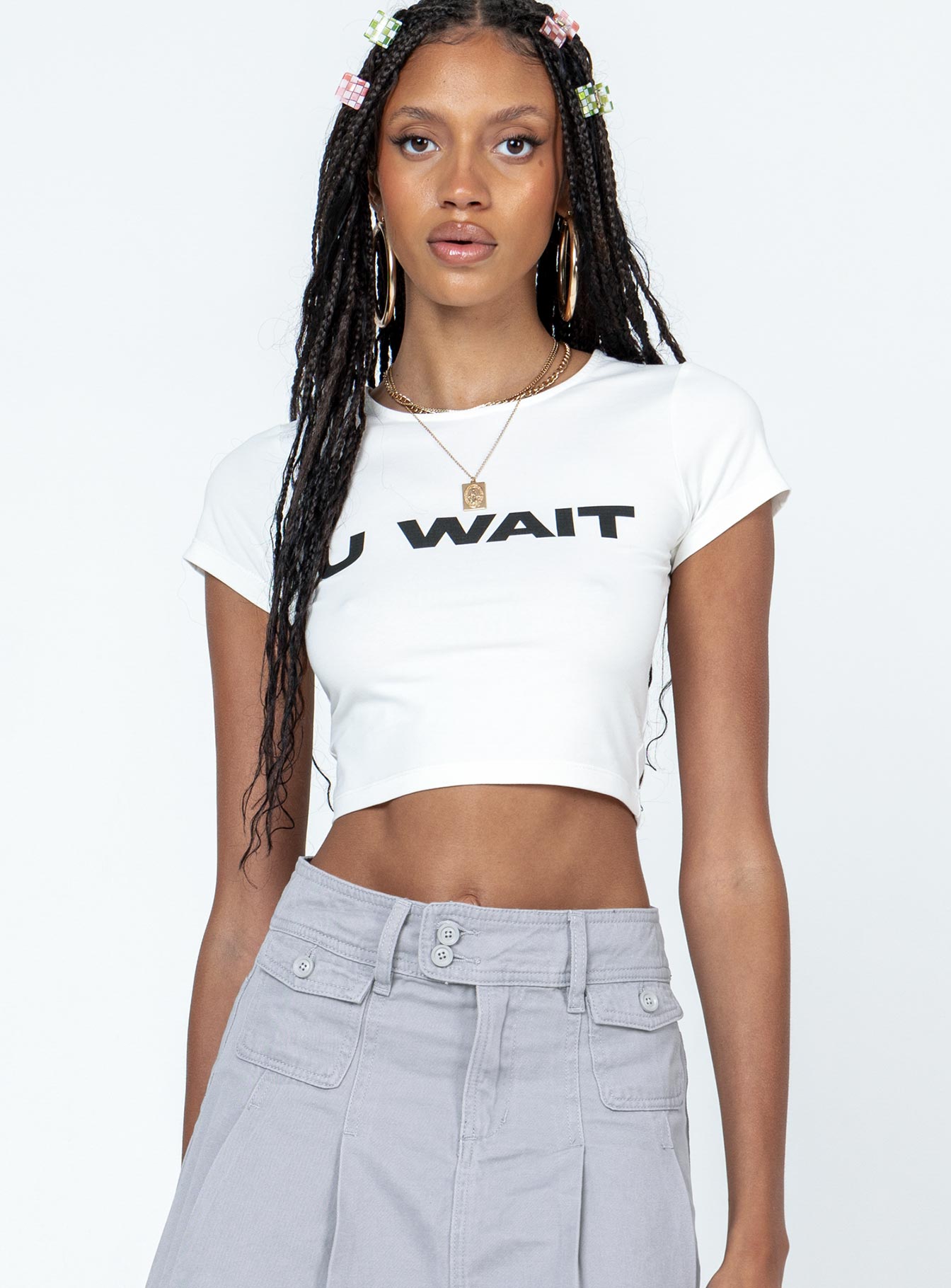 U Wait Tee White - Image 2