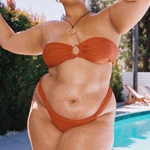 Janea Bikini Bottoms Rust Curve