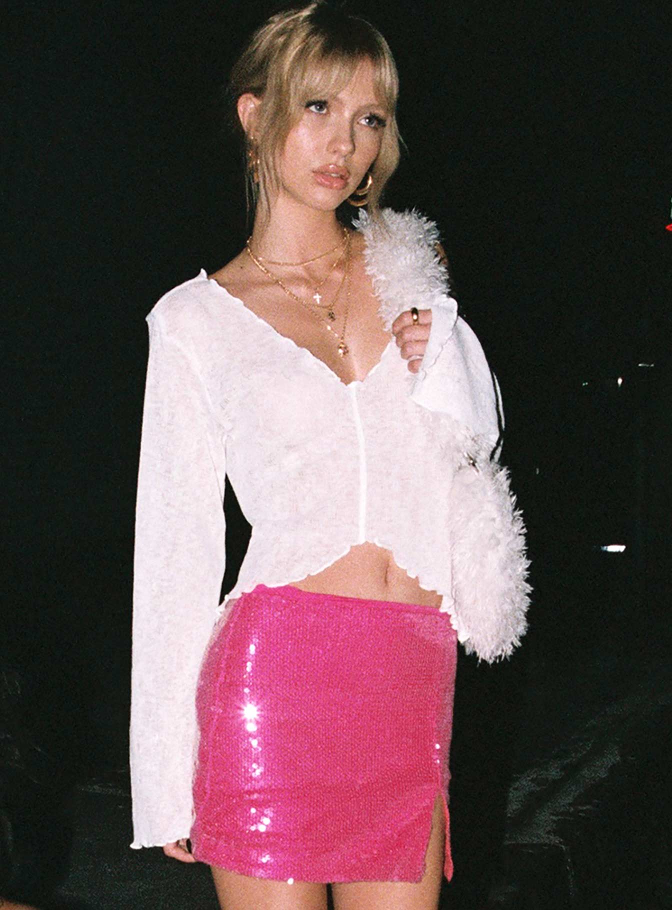 Hawksley Long Sleeve Top White - Image 7