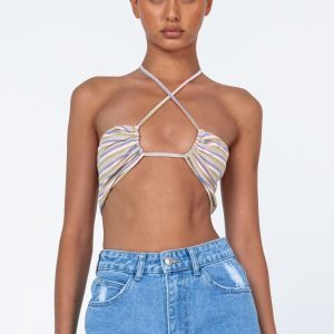 Zoie Top Beige Stripe