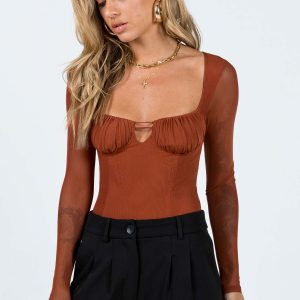 Olas Bodysuit Terracotta