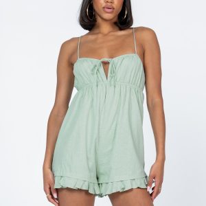 Peyton Romper Green