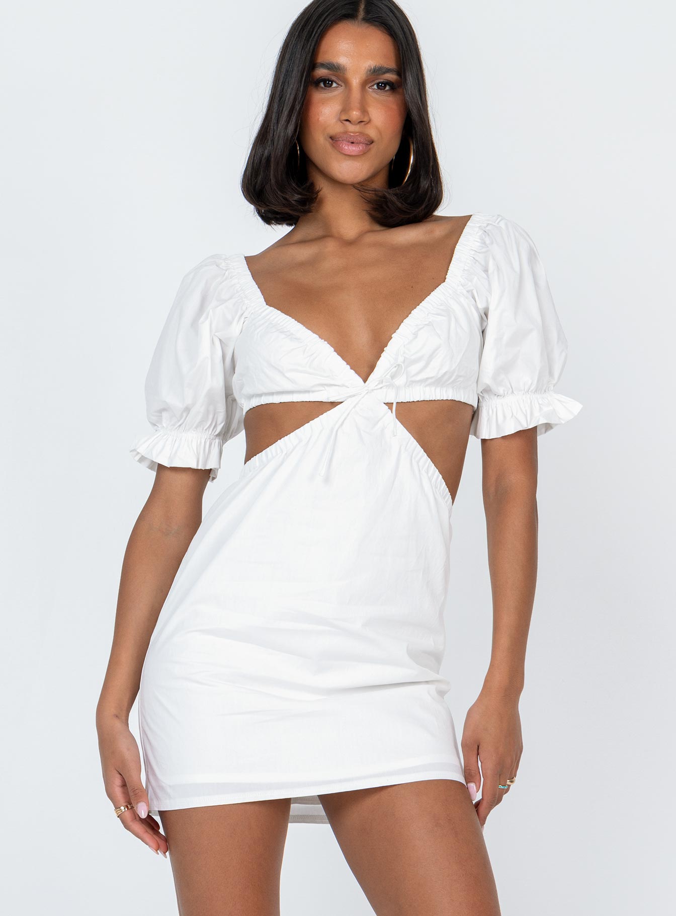 Shantel Mini Dress White - Image 2