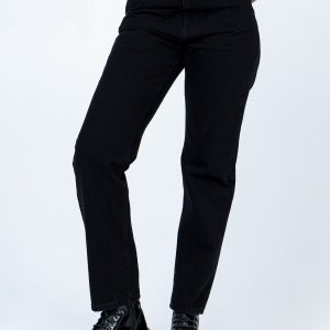 Raquelle Straight Leg Denim Jeans Black