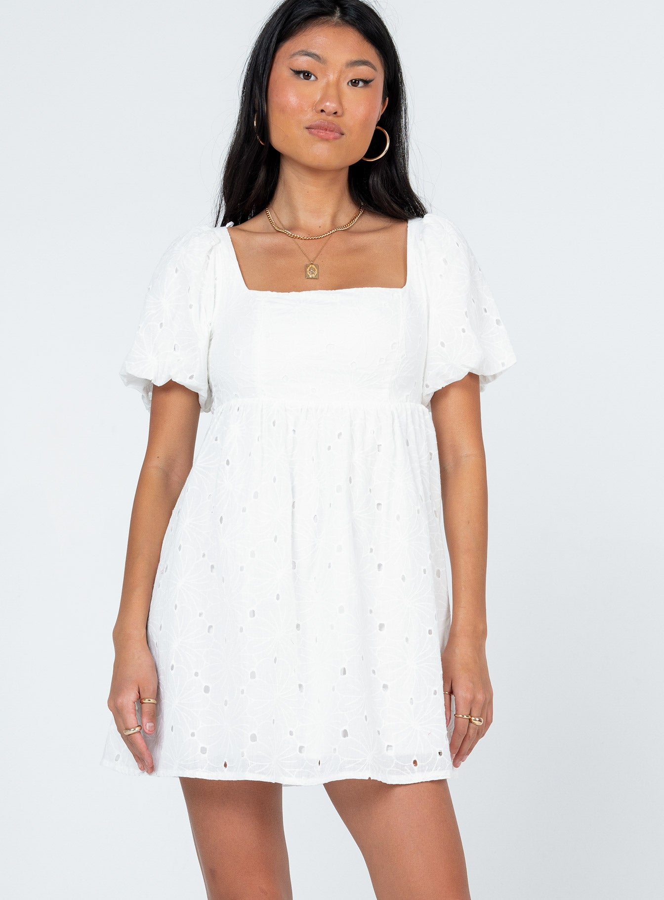 Cami Mini Dress White - Image 2