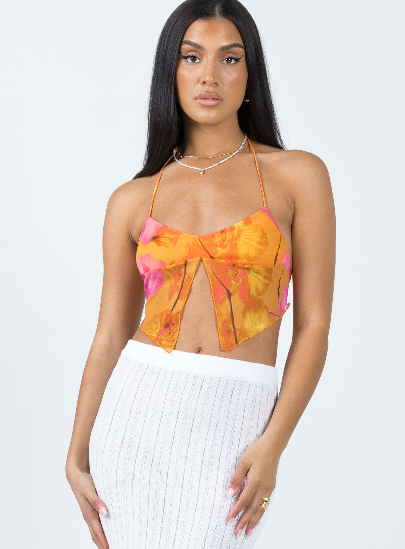 Motel Shaman Top Orange - Image 2