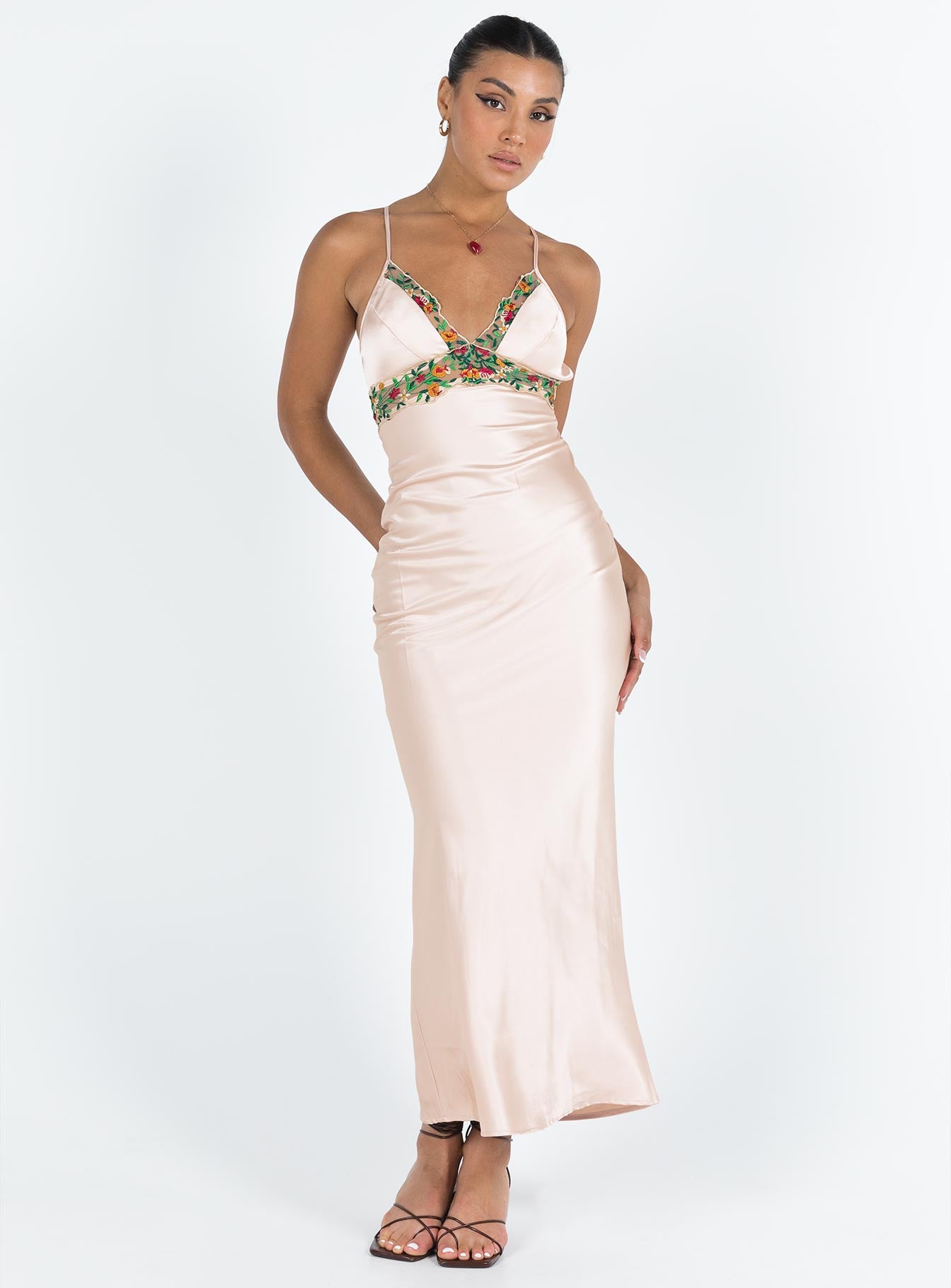 Sadelle Maxi Dress Champagne - Image 2