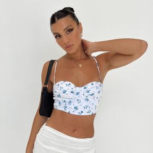 Durell Top White / Floral