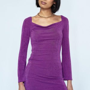 Starlight Mini Dress Purple