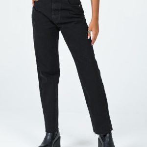 Harrow Straight Leg Denim Jeans Black