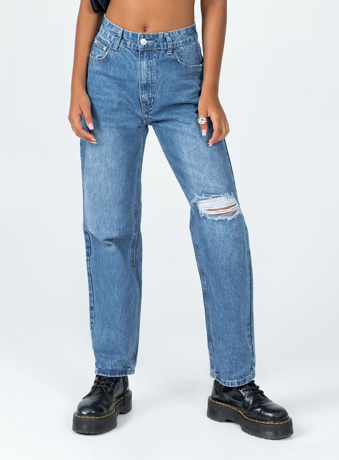 Taxco Straight Leg Denim Jeans - Image 2