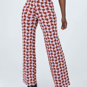 Kirsty Retro Tile Pants Pink