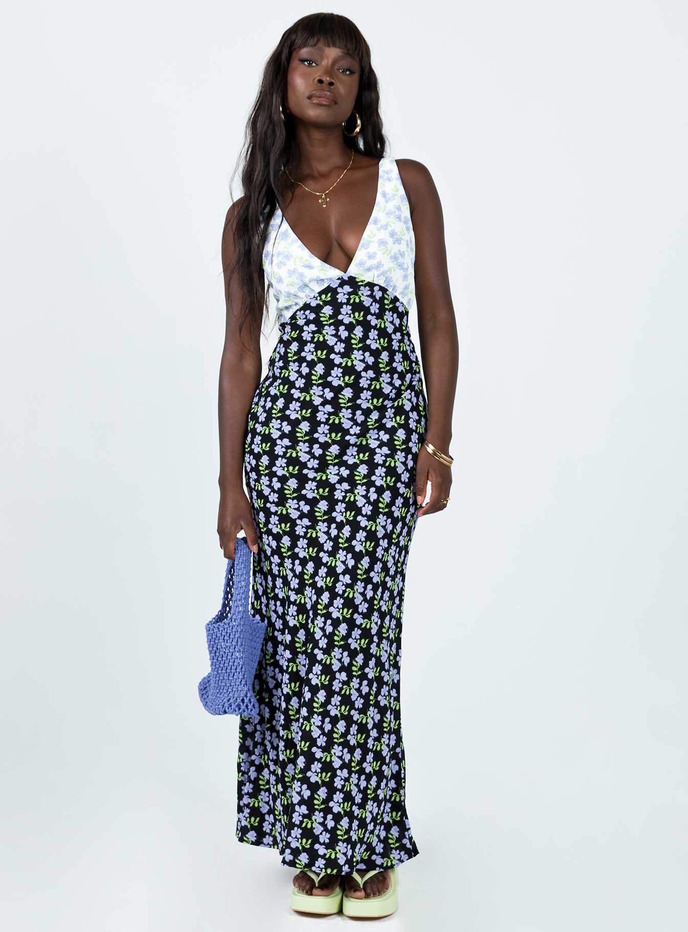 Nellie Maxi Dress Blue / Multi - Image 2