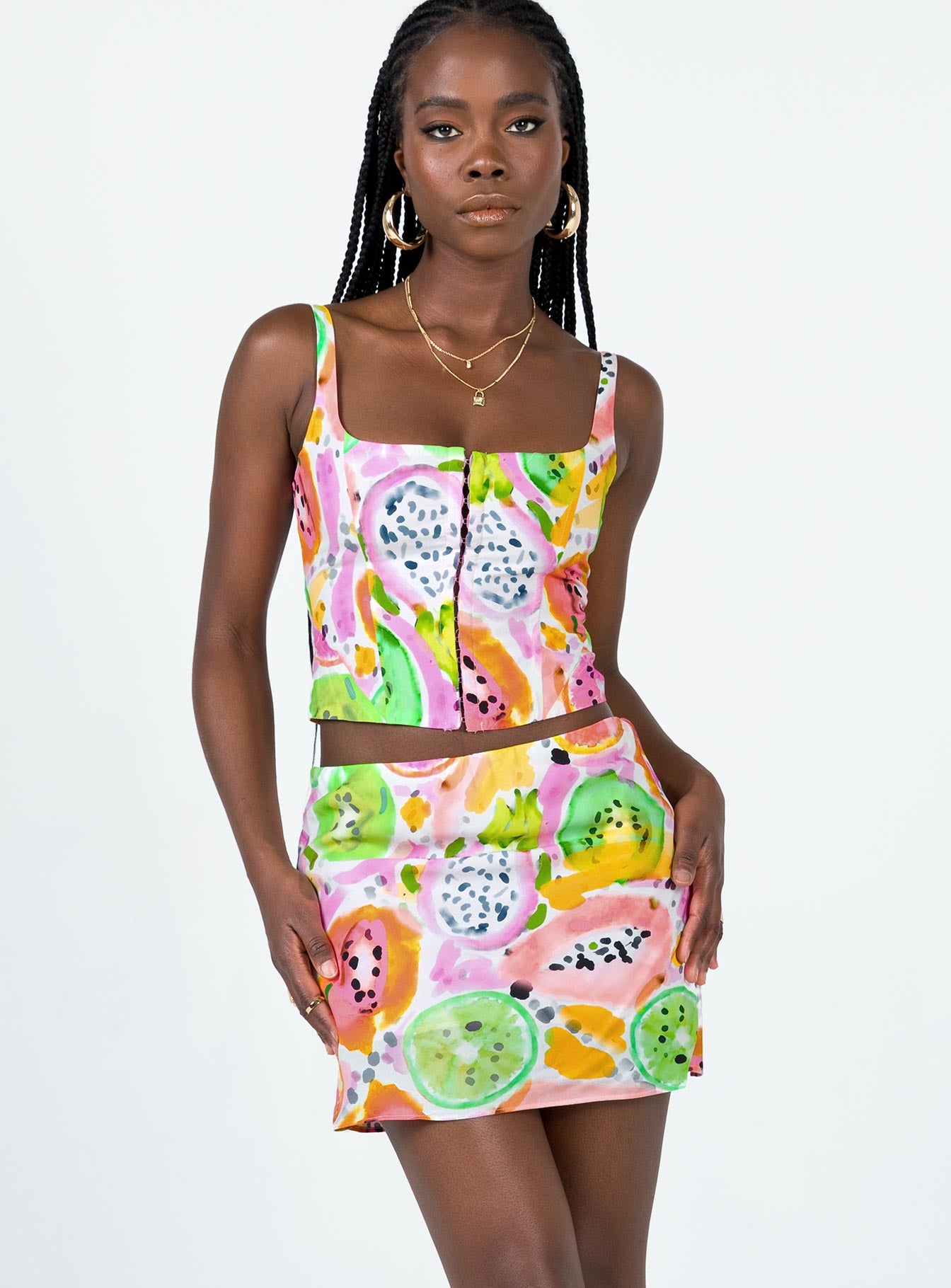 Pinacolada Mini Skirt Multi - Image 2