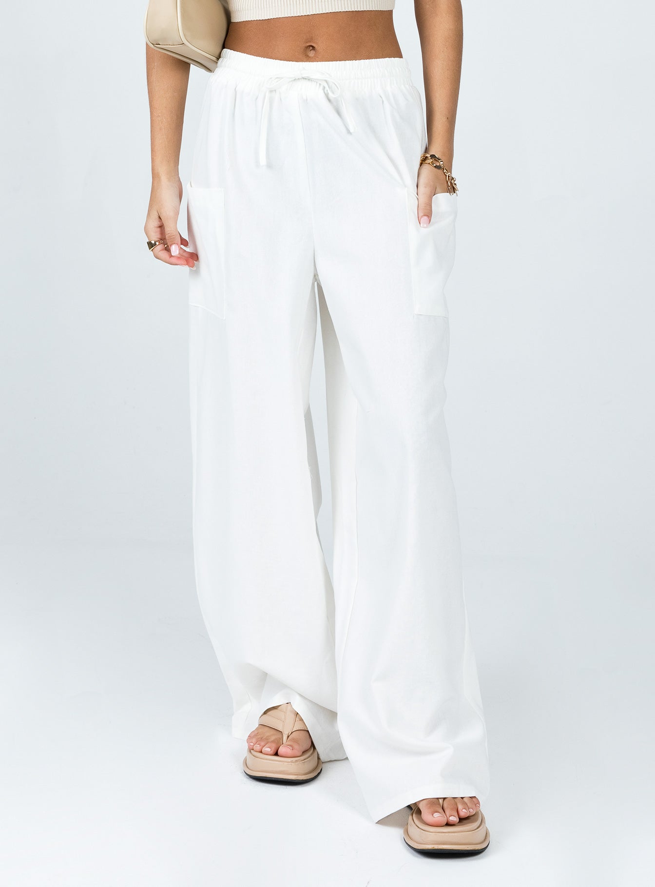 Brunie Pants White Tall - Image 2