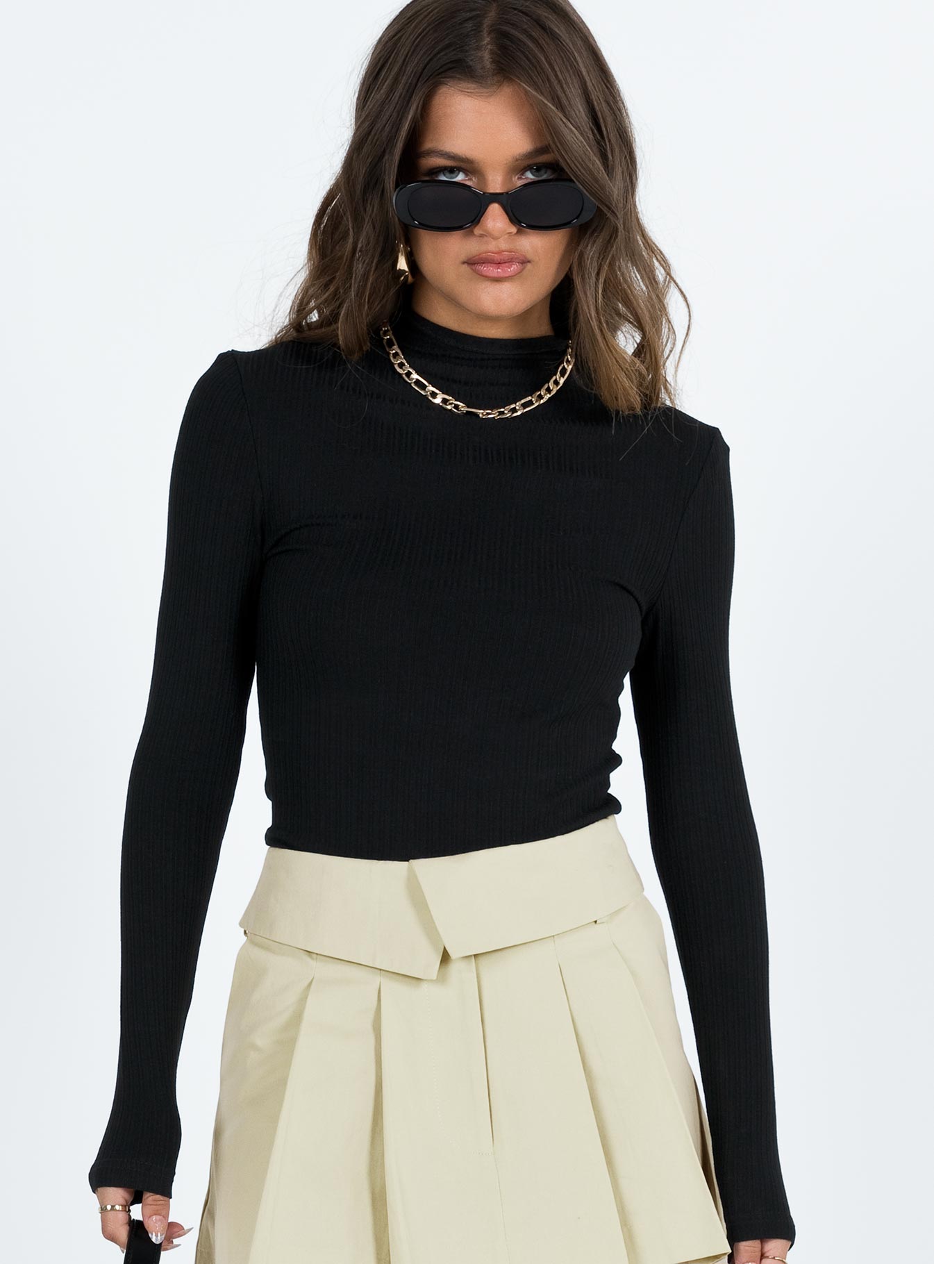 Lerman Long Sleeve Top Black - Image 2