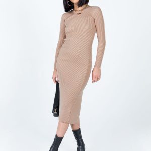 Tiarnie Midi Dress Beige