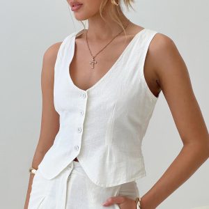 Sofi Vest Top Natural