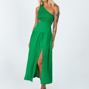 Davina Midi Dress Green