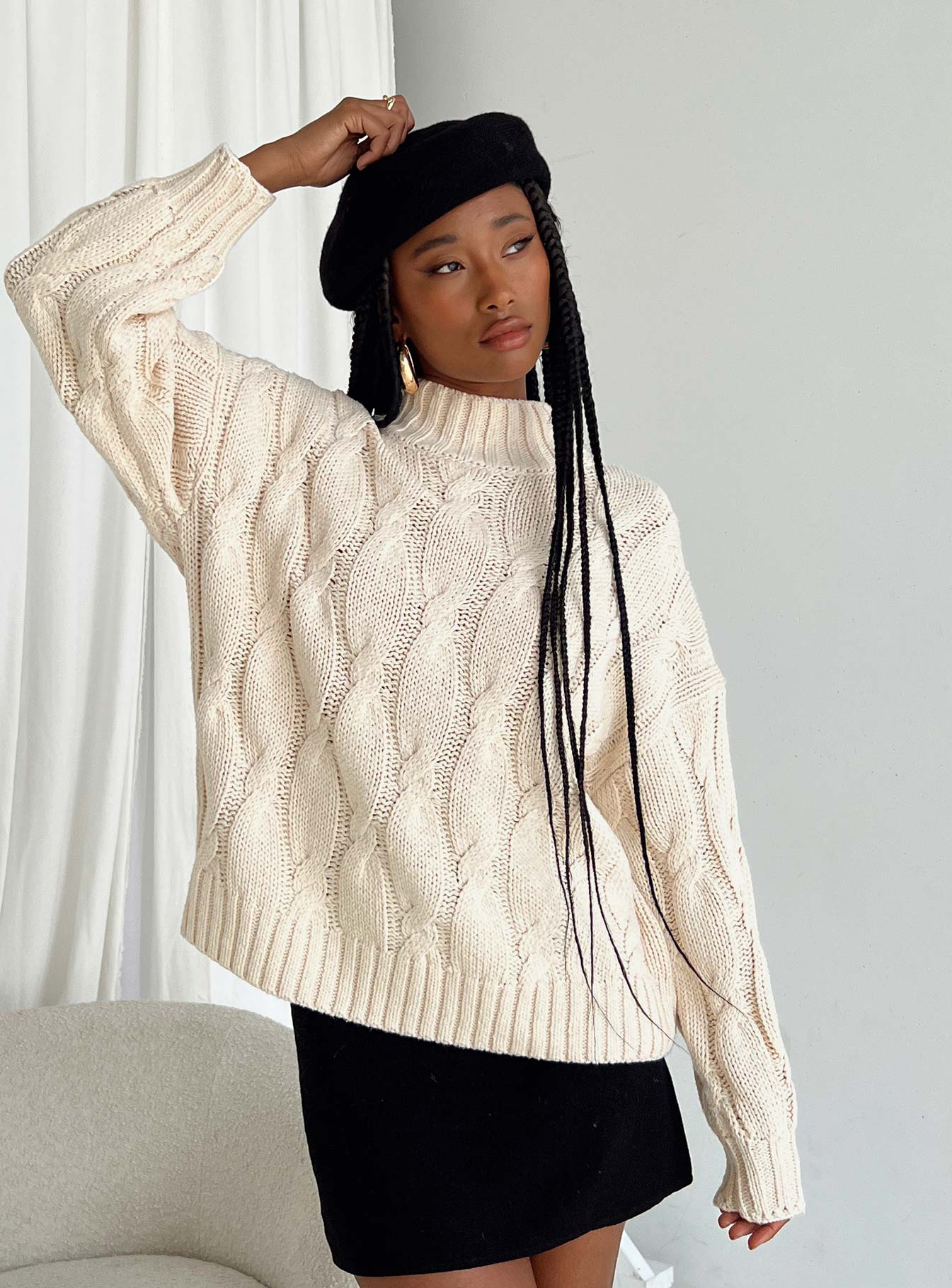 Jendi Sweater Cream - Image 2